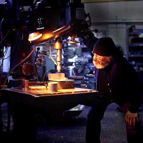 Worker, enlarged image.